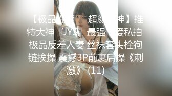 【极品性爱❤️超颜女神】推特大神『JYS』最强性爱私拍 极品反差人妻 丝袜套头栓狗链挨操 震撼3P前裹后操《刺激》 (11)